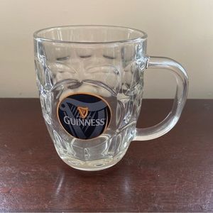 Guinness St James Gate Dublin 16oz Beer Mug Thumbprint Dimpled Glass